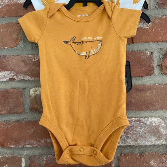Carters Whale Outfit 3m Yellow Infant Baby - Picture 4 of 10